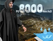 Poncho przeciwdeszczowe turystyczne ANYOO (stan nowy) – zdjęcie 4