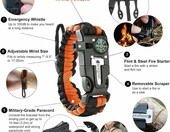 Bransoletka survivalowa paracord aZengear (stan nowy) – zdjęcie 2