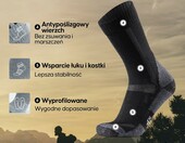 Skarpety trekkingowe z merino DANISH ENDURANCE, stan: nowy – zdjęcie 3