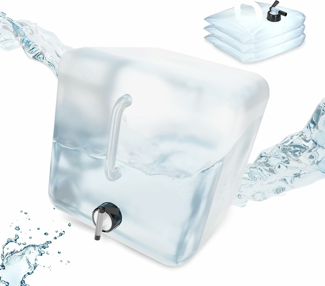 Skladany kanister na wode 20 l Relaxdays 4x (stan nowy)