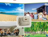 Koc plazowy piknikowy XXL 200x200 Veddelholzer (stan nowy) – zdjęcie 4