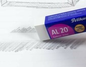 Pelikan Gumki do ścierania AL.20, zestaw 3 sztuk, białe – zdjęcie 5