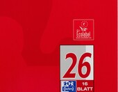 Oxford Zeszyty A4 w kratkę 16 kartek, zestaw 15 szt. - czerwone – zdjęcie 4