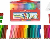 Faber-Castell Flamastry Connector 60 kolorów w walizce - pisaki dla dzieci – zdjęcie 2