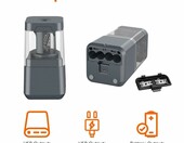 Amazon Basics Temperówka elektryczna przenośna, czarna, zasilanie bateryjne/USB – zdjęcie 2