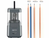 Amazon Basics Temperówka elektryczna przenośna, czarna, zasilanie bateryjne/USB – zdjęcie 3