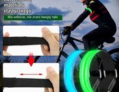 Komplet 4 odblaskowych Molbory LED USB (stan nowy) – zdjęcie 3
