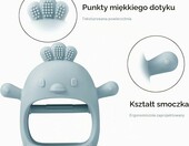 Gryzaki silikonowe dla niemowląt PandaEar – stan: nowy – zdjęcie 4