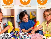 FAMKEEP Zestaw kreatywny 1800 elementów - pompony, cekiny, guziki, perły dla dzieci – zdjęcie 2