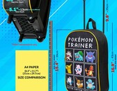 Pokémon Walizka dziecięca na kółkach, składana, 10,5 l, czarno-wielokolorowa – zdjęcie 2