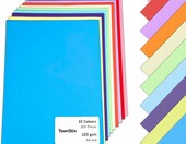 TownStix Papier kolorowy A4 - 200 arkuszy, 10 kolorów, 120 g – zdjęcie 1