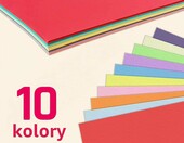 TownStix Papier kolorowy A4 - 200 arkuszy, 10 kolorów, 120 g – zdjęcie 3