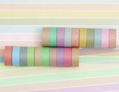 Songdao Taśmy washi dekoracyjne pastelowe 20 rolek - zestaw do prac plastycznych – zdjęcie 4