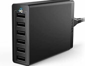 Anker PowerPort 6 – ładowarka sieciowa 60 W, 6 portów USB, czarna – zdjęcie 1