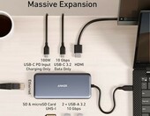 Hub USB-C 8w1 Anker 555 PowerExpand, stan: nowy – zdjęcie 3