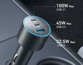 Anker ładowarka samochodowa USB-C 167,5 W, 3 porty – zdjęcie 2