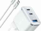 Anker Nano ładowarka sieciowa 70 W, 3 porty USB-C, biała – zdjęcie 1