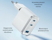 Anker Nano ładowarka sieciowa 70 W, 3 porty USB-C, biała – zdjęcie 5