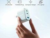 Anker Nano ładowarka sieciowa 70 W, 3 porty USB-C, niebieska – zdjęcie 3