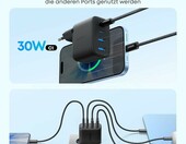 Anker Zolo ładowarka sieciowa 50 W – 2× USB-C + 2× USB-A, czarna – zdjęcie 3