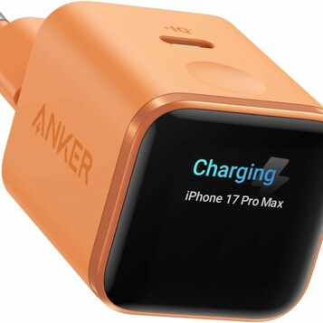 Anker Nano ładowarka USB-C 45 W GaN z wyświetlaczem, pomarańczowa