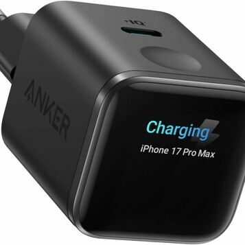 Anker Nano ładowarka USB-C 45 W GaN z wyświetlaczem, czarna