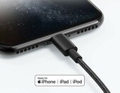 Anker kabel USB-A Lightning 2 szt. 1,8 m, nylon, MFi, czarny – zdjęcie 4