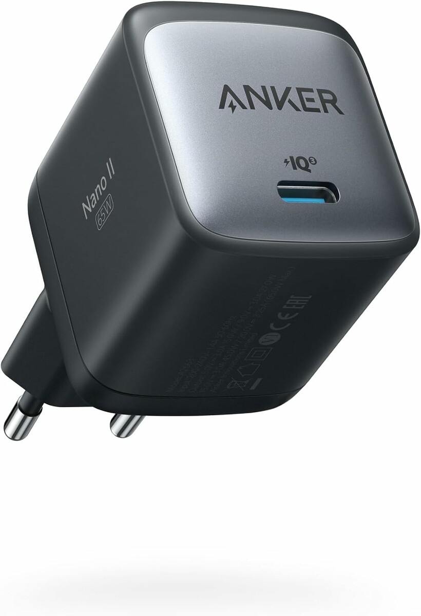 Anker Nano II ładowarka USB-C 65 W GaN, jeden port, czarna