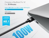 Anker 333 zestaw 3 kabli USB-C 100 W, 1 m + 1,8 m + 3 m, czarny – zdjęcie 2