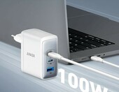 Anker 736 Nano II ładowarka sieciowa USB-C 100 W, 3 porty, biała – zdjęcie 3