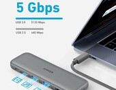 332 hub USB-C 5w1 Anker – stan: nowy – zdjęcie 4