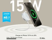 Anker MagGo ładowarka bezprzewodowa MagSafe Qi2 15 W, biała – zdjęcie 2