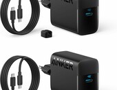 Anker zestaw 2x ładowarka USB-C 45 W + kabel 1,5 m, czarna – zdjęcie 1