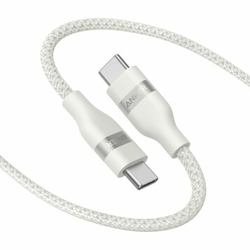 Anker kabel USB-C USB-C 240 W, pleciony, 1,8 m, biały