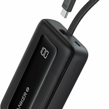 Anker Zolo powerbank 10000 mAh z kablem USB-C, 30 W, czarny