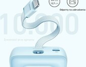 Anker Zolo powerbank 10000 mAh z kablem USB-C, 30 W, czarny – zdjęcie 3