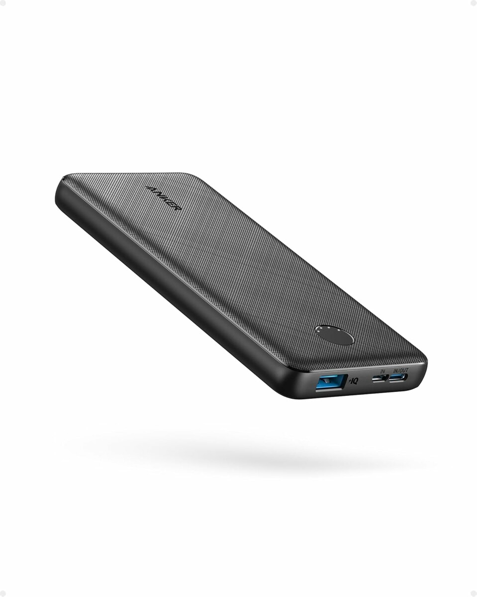 Anker PowerCore Slim 10000 powerbank, PowerIQ, USB-C, czarny