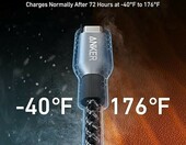 Anker Prime kabel USB-C USB-C 240 W, nylon, 90 cm, czarny – zdjęcie 4