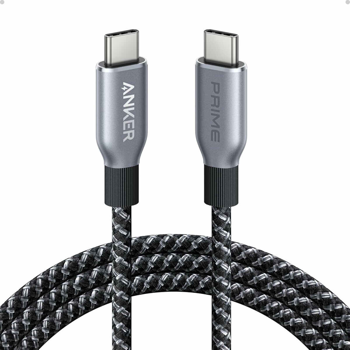Anker Prime kabel USB-C USB-C 240 W, nylon, 1,8 m, czarny