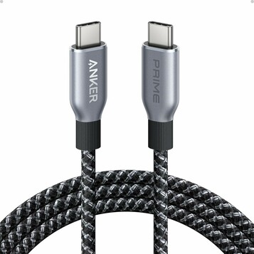 Anker Prime kabel USB-C USB-C 240 W, nylon, 1,8 m, czarny