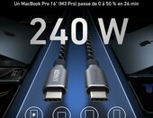 Anker Prime kabel USB-C USB-C 240 W, nylon, 1,8 m, czarny – zdjęcie 2