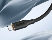 Anker PowerLine III Flow zestaw 2x kabel USB-C 240 W, silikon, 1,8 m, czarny – zdjęcie 2