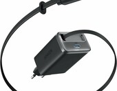 Anker Nano ładowarka USB-C 35 W z wysuwanym kablem InstaCord, czarna – zdjęcie 1