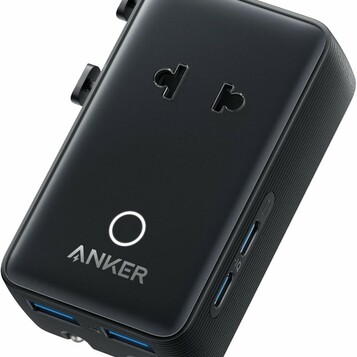 Anker Nano adapter podróżny 5w1, 4 porty USB, ponad 200 krajów, czarny