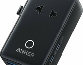 Anker Nano adapter podróżny 5w1, 4 porty USB, ponad 200 krajów, czarny – zdjęcie 1