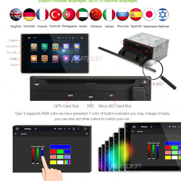 Radio samochodowe 10 cali USB SD nawigacja mapy uniwersalne