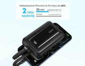 Anker Zolo powerbank 10000 mAh 35 W, dwa kable USB-C, czarny – zdjęcie 3