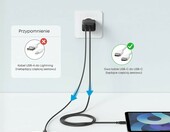 Anker zestaw 2x ładowarka USB-C 20 W + kabel 1,5 m, czarna – zdjęcie 2