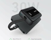 Anker Zolo powerbank 10000 mAh z kablem USB-C, 30 W, biały – zdjęcie 2