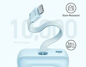 Anker Zolo powerbank 10000 mAh z kablem USB-C, 30 W, biały – zdjęcie 3
